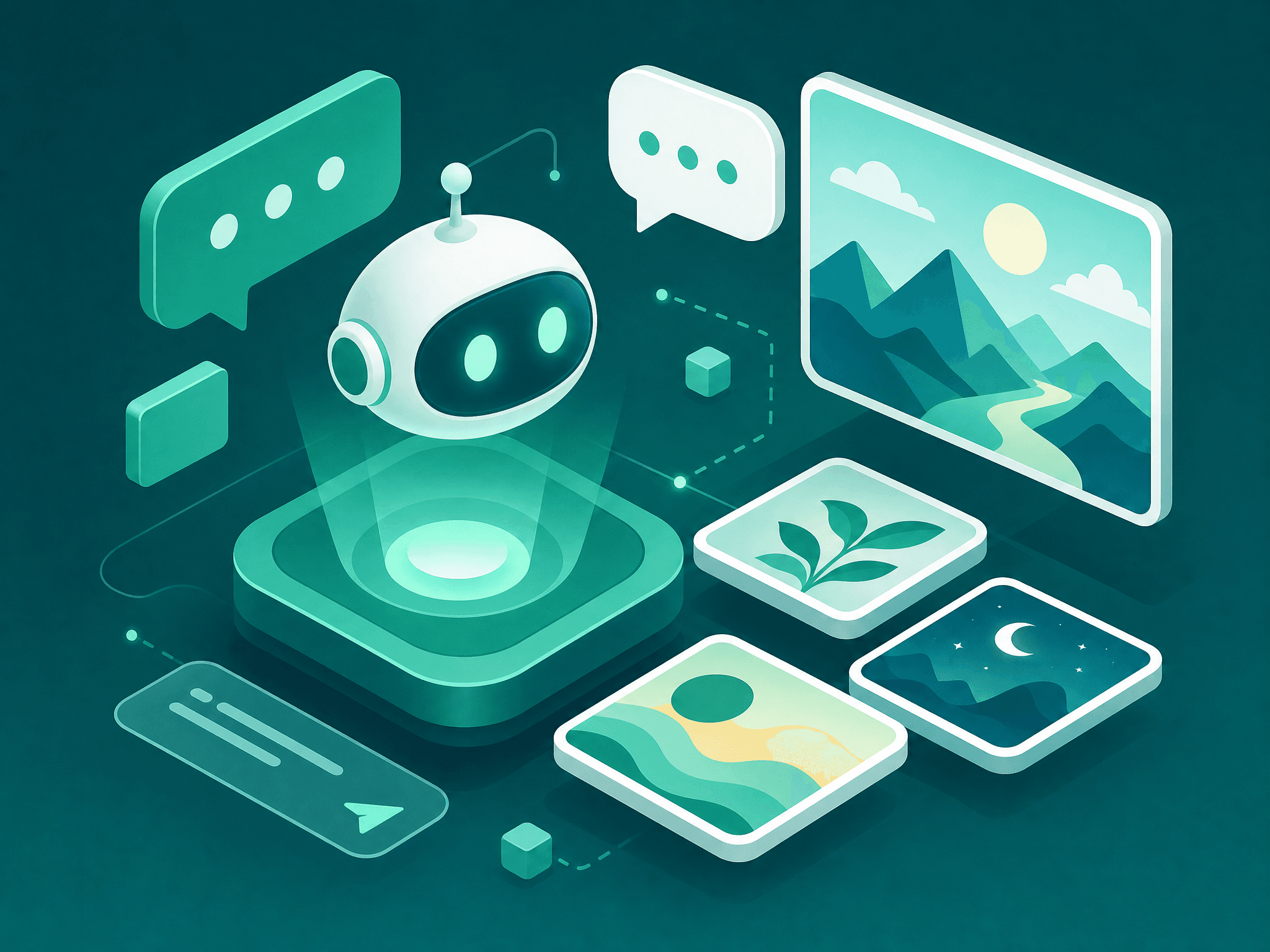 ChatGPT GPT-5.5 conversational AI assistant generating images illustration