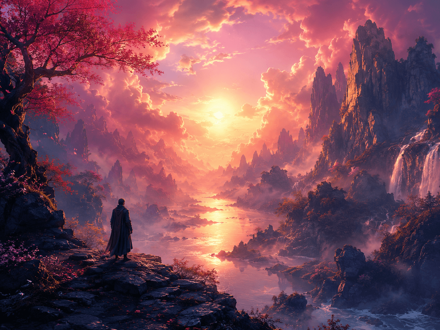 Midjourney V8.1 painterly artistic AI image generation example