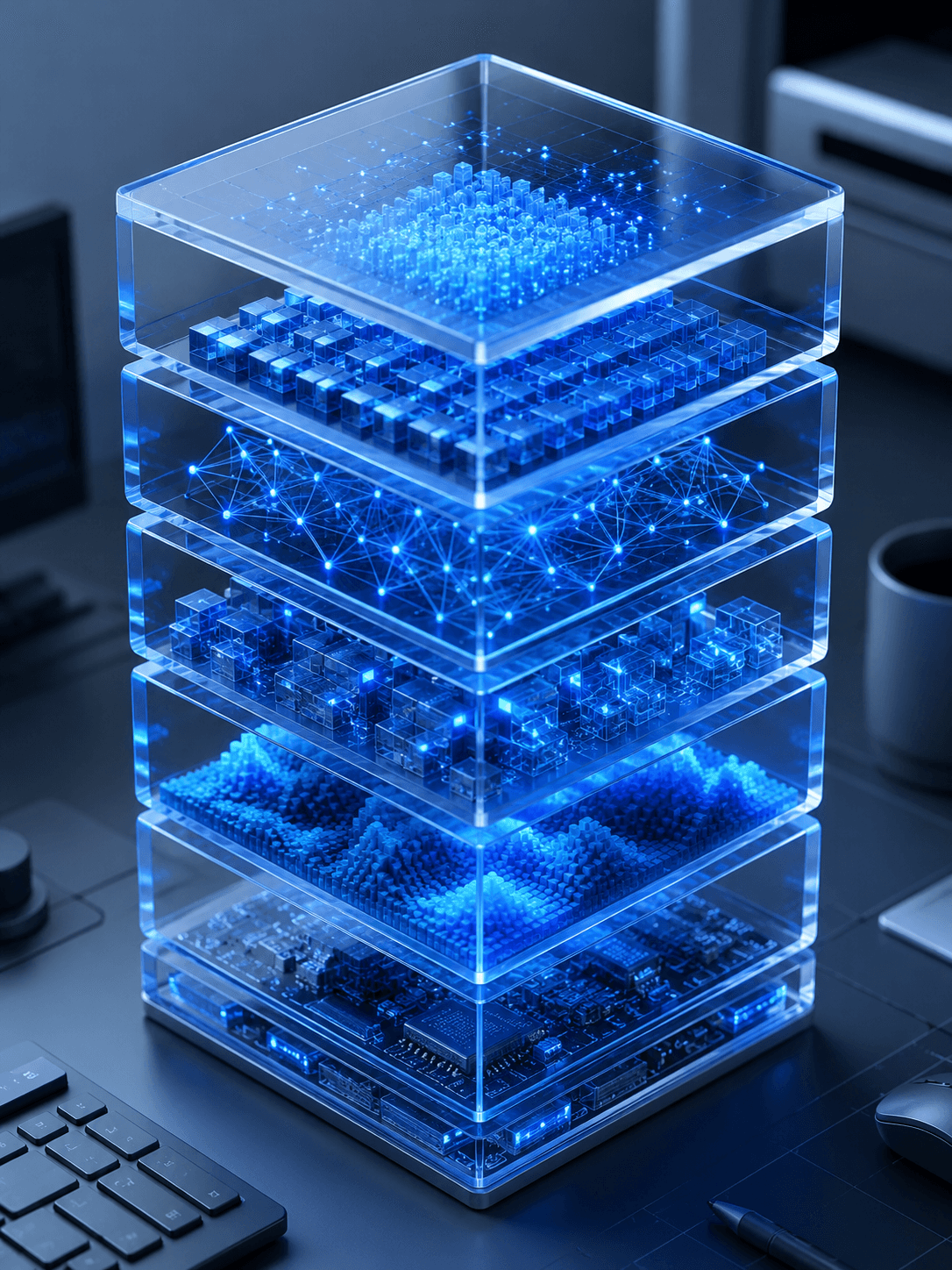 FLUX.2 open weights AI image model layered architecture illustration